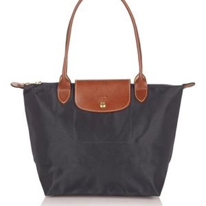 Longchamp le Pliage medium tote grey